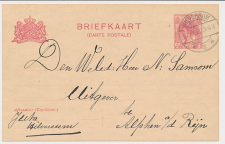 Briefkaart G. 84 a II Hilversum - Alphen a.d. Rijn 1920