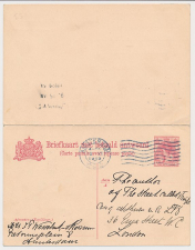 Briefkaart G. 85 I Amsterdam - Londen GB / UK 1913
