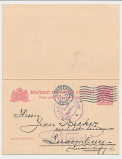 Briefkaart G. 85 I s Gravenhage - Luxemburg 1915 - Censuur Trier