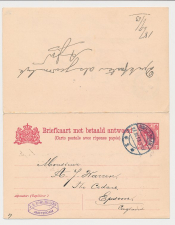 Briefkaart G. 85 II Amsterdam - Epsom GB / UK 1913 v.v.