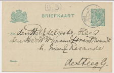Briefkaart G. 90 a II Leiden - de Steeg 1918