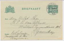 Briefkaart G. 96 a II Wageningen - s Gravenhage 1918