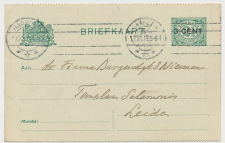 Briefkaart G. 96 b II Haarlem - Leiden 1917