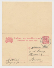 Briefkaart G. 105 Bergen op Zoom - Breda 1921