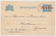 Briefkaart G. 106 a II Apeldoorn - Gouda 1921 