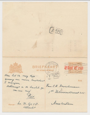 Briefkaart G. 108 I Utrecht - Amsterdam 1920