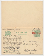 Briefkaart G. 115 Leiden - Zwitserland 1920