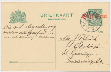 Briefkaart G. 115 A-krt. Leeuwarden - Groningen 1920