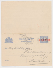 Briefkaart G. 117 II Utrecht - Amsterdam 1920