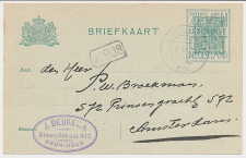 Briefkaart G. 130 a II Groningen - Amsterdam 1924