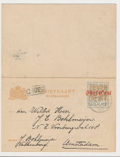 Briefkaart G. 141 II Valkenburg - Amsterdam 1921