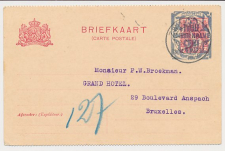 Briefkaart G. 156 b II Zwolle - Brussel Belgie 1924