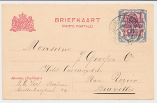 Briefkaart G. 156 b II Bussum - Brussel Belgie 1922