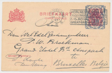 Briefkaart G. 156 b II s Gravenhage - Brussel Belgie 1924