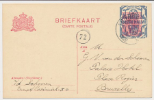 Briefkaart G. 158 Arnhem - Brussel Belgie 1922