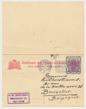 Briefkaart G. 159 Amsterdam - Brussel Belgie 1926