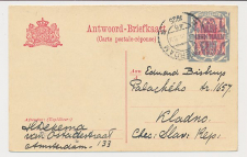 Briefkaart G. 159 A-krt. Amsterdam -Kladno Tsjechoslowakije 1925