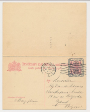 Briefkaart G. 160 Arnhem - Gent Belgie 1922