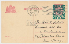 Briefkaart G. 170 I Rotterdam 1922 Verschoven opdruk