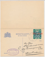 Briefkaart G. 186 I Groningen - Amsterdam 1924