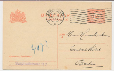 Briefkaart G. 190 z-1 Amsterdam - Berlijn Duitsland 1922