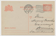 Briefkaart G. 193 z-1 Amsterdam - Bremen Duitsland 1922