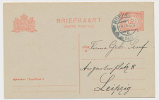 Briefkaart G. 193 z-2 Roermond - Leipzig Duitsland 1922