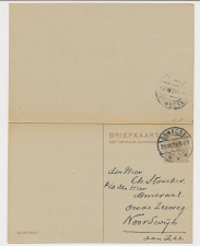 Briefkaart G. 196 Domburg - Noordwijk 1924