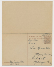 Briefkaart G. 196 s Gravenhage - Erfurt Duitsland 1924