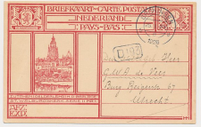 Briefkaart G. 199 a ( Zutphen ) Groningen - Utrecht 1926        