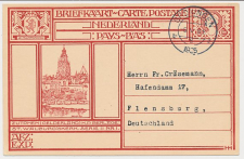 Briefkaart G. 199 a ( Zutphen ) Groningen - Duitsland 1925