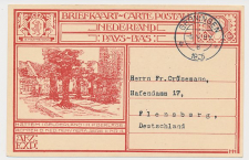 Briefkaart G. 199 o ( Hattem ) Groningen - Duitsland 1925