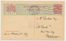 Briefkaart G. 201 b s Gravenhage 1924 - Afzenderlijnen 7 1/2 mm