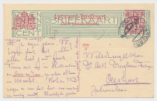 Briefkaart G. 201 b Amsterdam 1924 - Lichtgeel karton