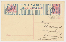 Briefkaart G. 203 I Groningen - Hamburg Duitsland 1924