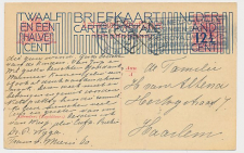 Briefkaart G. 204 b Amsterdam - Haarlem 1925