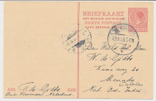 Briefkaart G. 212 V-krt. Oud Vossemeer - Menado Ned. Indie 1928
