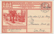 Briefkaart G. 214 o ( Hattem ) Overveen - s Gravenhage 1927