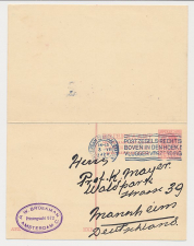 Briefkaart G. 225 Amsterdam - Mannheim Duitsland 1929