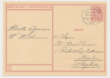 Briefkaart G. 227 c ( Leiden ) Groningen - Duitsland 1930