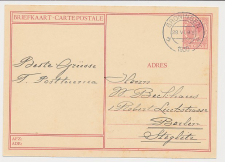 Briefkaart G. 227 h ( Woerden ) Groningen - Duitsland 1930