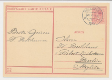 Briefkaart G. 227 o ( IJlst) Groningen - Duitsland 1930