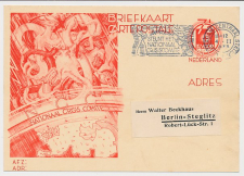 Briefkaart G. 235 Amsterdam - Berlijn Duitsland 1933
