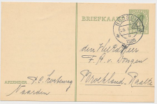 Briefkaart G. 250 Bussum - Broekland Raalte 1938 v.b.d.