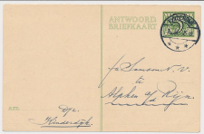 Briefkaart G. 265 A-krt. Kinderdijk - Alphen a.d. Rijn 1942