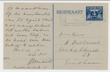 Briefkaart G. 276 b Locaal te Eindhoven 1945 ( Noodstempel )