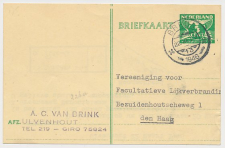 Briefkaart G. 277 a ( Ulvenhout ) Breda - Den Haag 1946