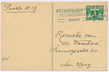 Briefkaart G. 277 b Locaal te Den Haag 1945