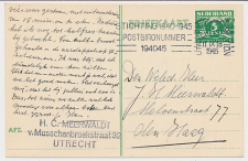 Briefkaart G. 277 e Utrecht - Den Haag 1945