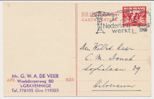 Briefkaart G. 278 b Den Haag - Hilversum 1946